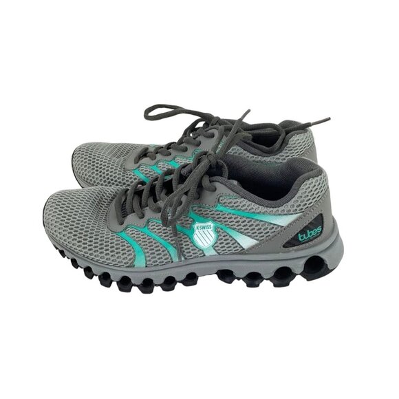 K-SWISS Tubes 200 Training Highrise SHOES Women's SZ 7 Neon Teal Black 112 - Picture 4 of 7